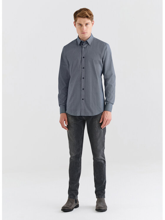Pako Lorente Pako Lorente Koszula P23WF-1X-004 Granatowy Slim Fit