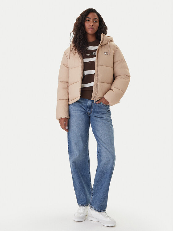 Tommy Jeans Tommy Jeans Зимно яке DW0DW21625 Бежов Regular Fit