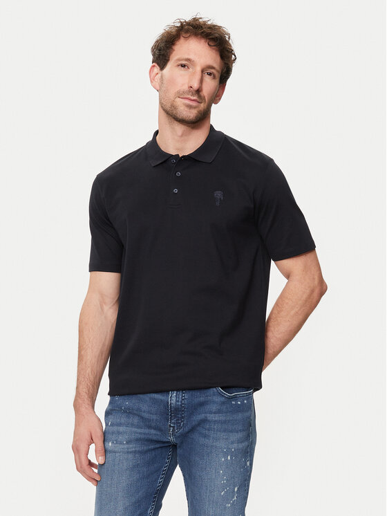 KARL LAGERFELD Polokošeľa 745028 542232 Tmavomodrá Regular Fit