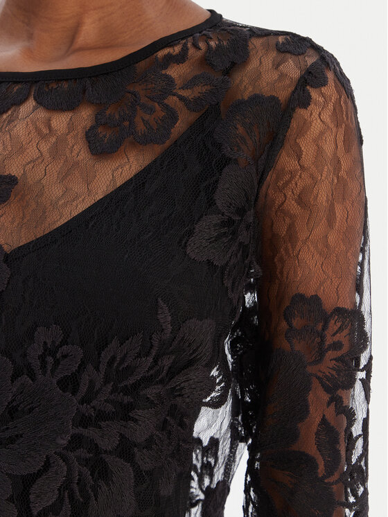 Rinascimento Rinascimento Blūze CFC0126427003 Melns Slim Fit