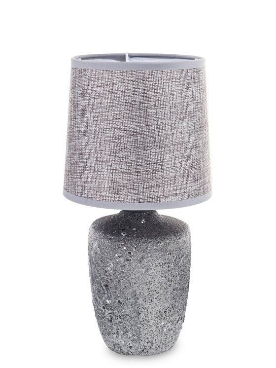 MIAhome MIAhome Lampa stołowa z abażurem Lava 32 cm Szary