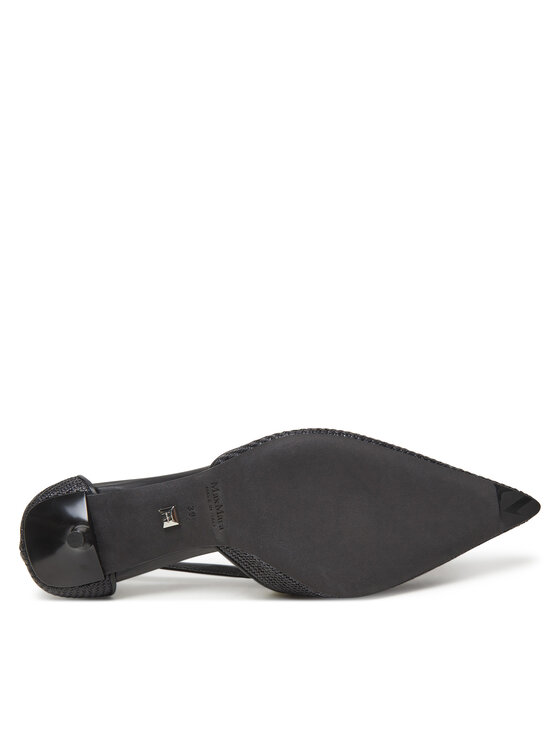 Max Mara Max Mara Обувки на ток Strawpump 2514521312600 Черен