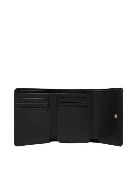 Tommy Hilfiger Tommy Hilfiger Portofel Th Icon Trifold Mono AW0AW18484 Negru