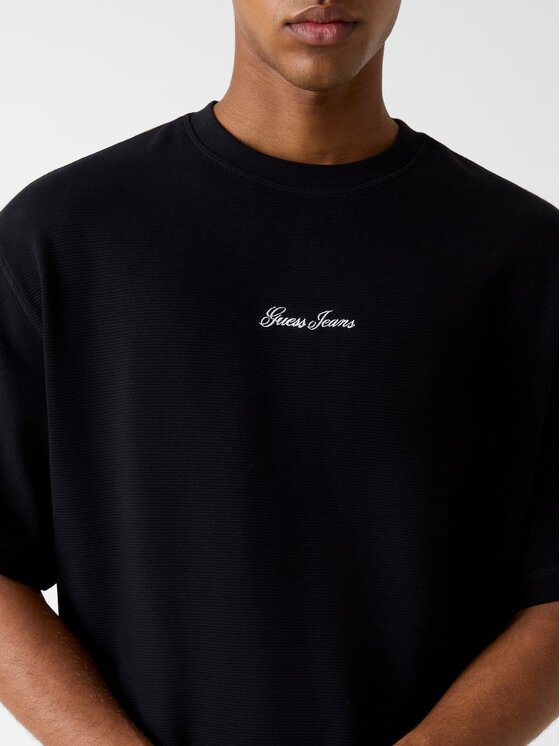 Guess Jeans Guess Jeans T-Shirt 180379 Černá Classic Fit