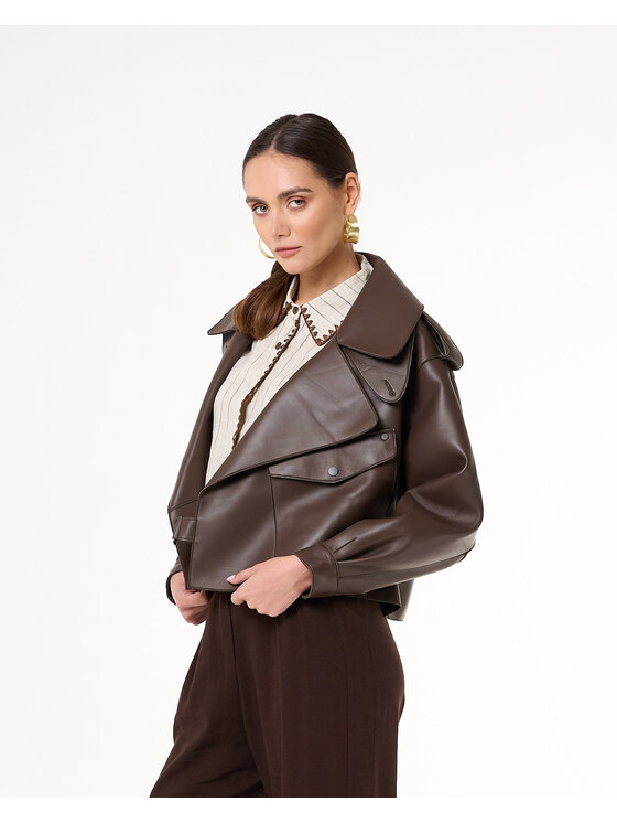 Castellani Castellani Ramoneska Ramoneska Josepha Brązowy Regular Fit