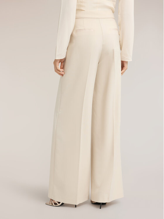 Motivi Motivi Pantaloni di tessuto P04HQ004808N021 Bianco Over Fit
