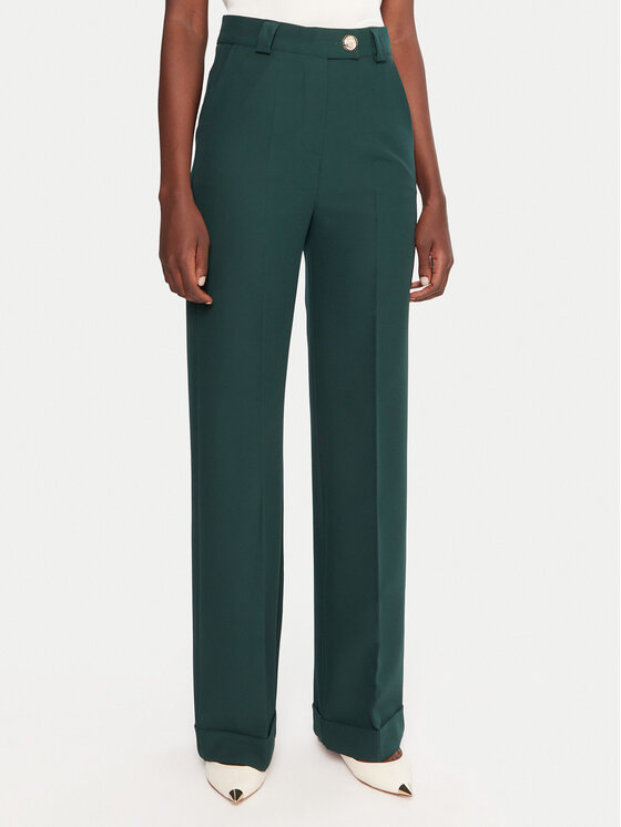 Maryley Maryley Hlače 25IB563/43BI Zelena Regular Fit