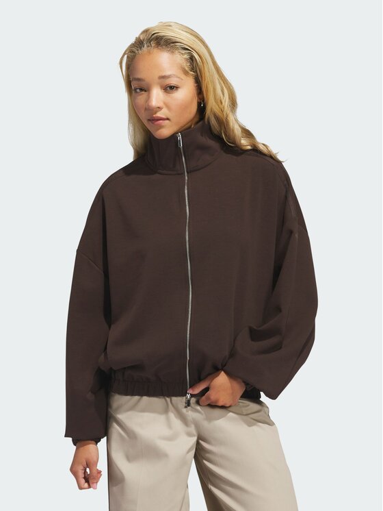 adidas adidas Bluza 172427 Brązowy ciemny Oversize