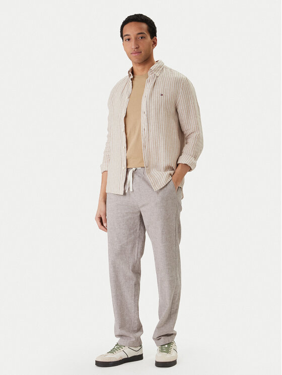 Tommy Jeans Tommy Jeans Stoffhose Sonny DM0DM22820 Beige Slim Fit