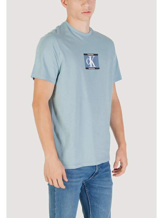 Calvin Klein Calvin Klein T-shirt SS 30s EU SP CK BOX Blu Box Fit