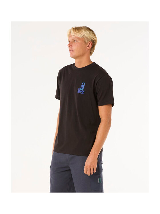 Rip Curl Rip Curl T-Shirt Vaporcool Search Stack Tee Czarny Standard Fit