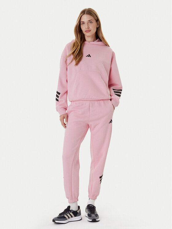 adidas adidas Džemperis Future Icons 3-Stripes JE0183 Rožinė Loose Fit