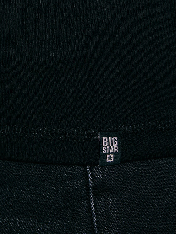 BIG STAR BIG STAR T-Shirt BASICAG Czarny Slim Fit