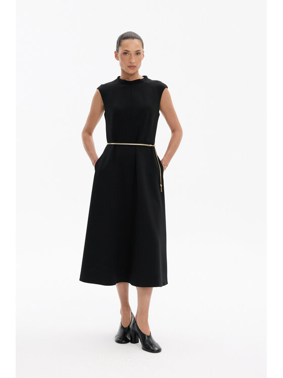 Deni Cler Milano Deni Cler Milano Sukienka koktajlowa W-DC-3263-F5-G6-90-1 Czarny Regular Fit