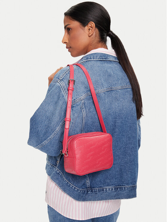 Tommy Jeans Tommy Jeans Borsetta Tjw Must Aop Camera Bag AW0AW17865 Bordeaux