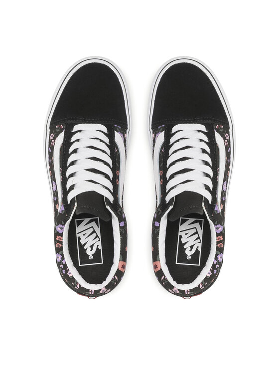 Vans old skool garden on sale floral & black skate shoes