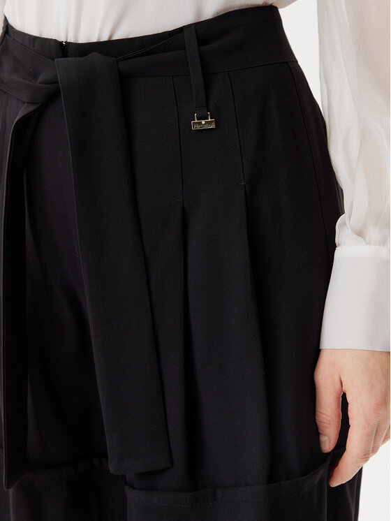 ARTIGLI ARTIGLI Шорти от плат ACSH001805 Черен Regular Fit
