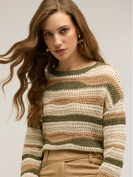 Motivi Motivi Maglione M159W003858N0S1 Beige Regular Fit