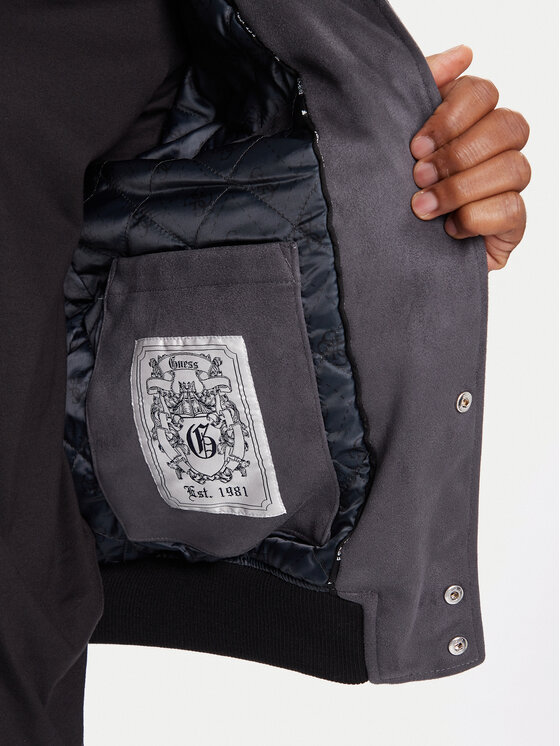 Guess Guess Яке бомбър M5BL2B K1062 Сив Regular Fit