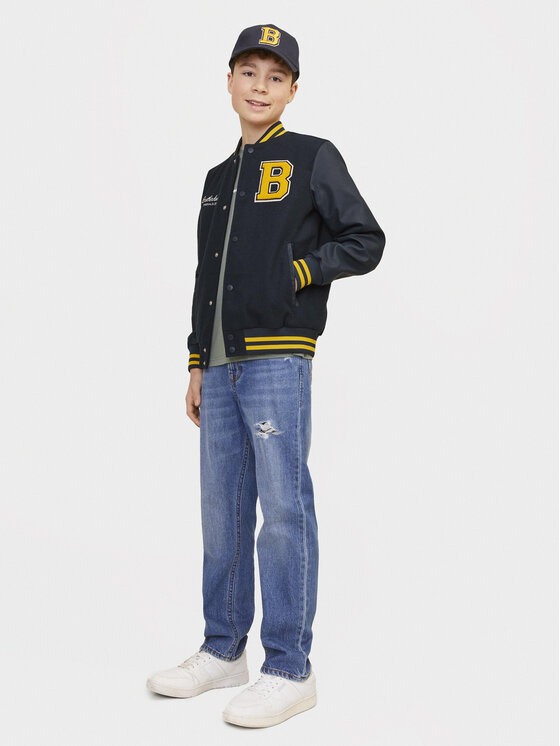 Jack & Jones Junior Jack & Jones Junior Bomber College 12239791 Plava Regular Fit