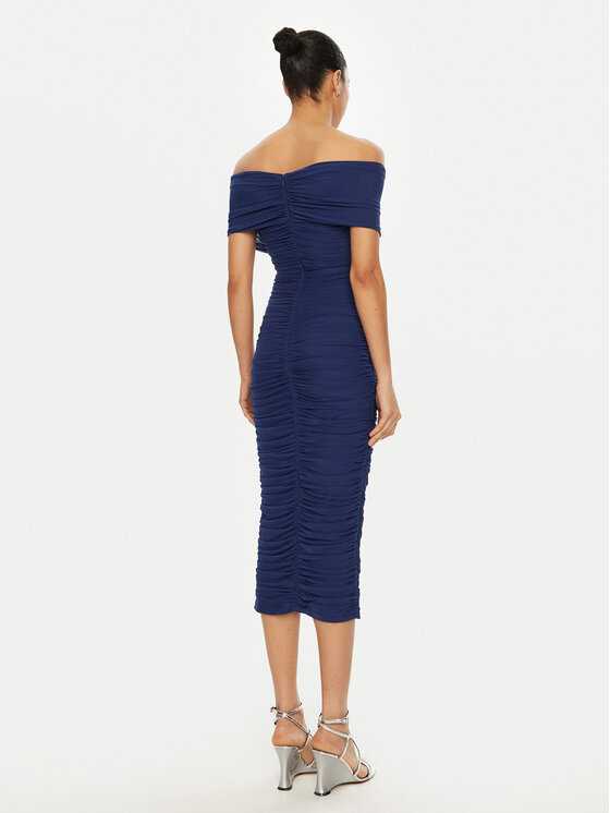 BARDOT BARDOT Sukienka koktajlowa 59756DB Niebieski Slim Fit