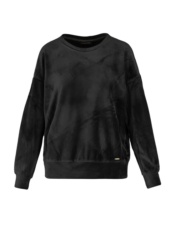 Volcano Volcano Bluza B-CARLA Czarny Regular Fit