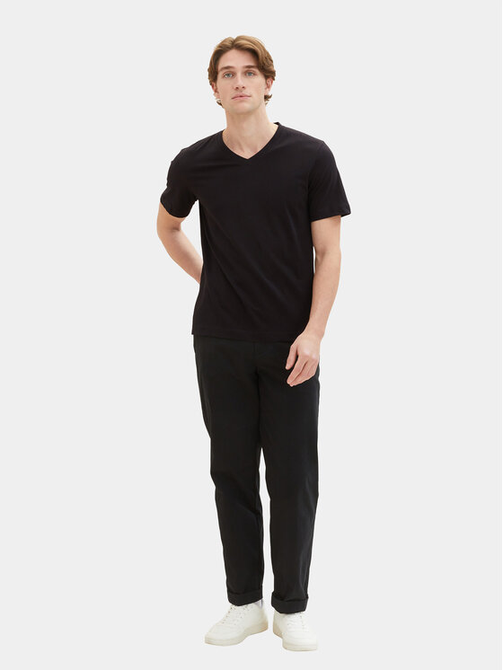 Tom Tailor Tom Tailor Komplet t-shirtów 1037738 Czarny Regular Fit