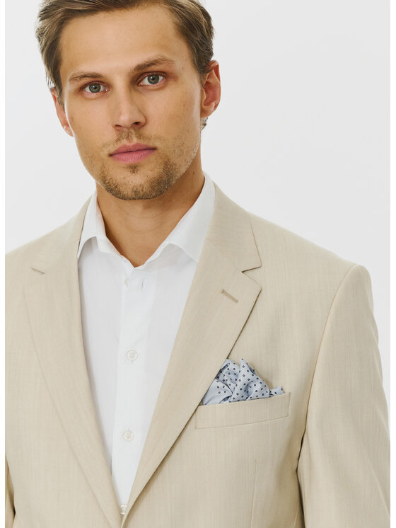 Pako Lorente Pako Lorente Marynarka P24SF-3G-004 Beżowy Slim Fit