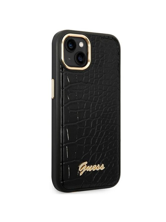Guess Guess Etui na telefon Croco Collection Czarny
