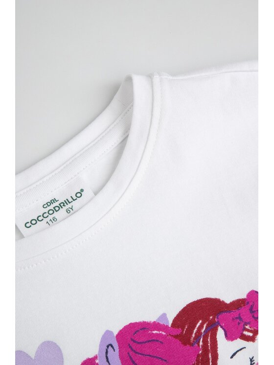 Coccodrillo Coccodrillo Longsleeve ZC6143102HGK-001 Biały Regular Fit