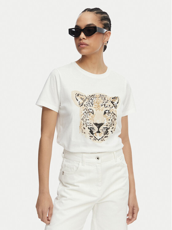 LOLA CASADEMUNT LOLA CASADEMUNT T-Shirt MS2615009 Λευκό Regular Fit