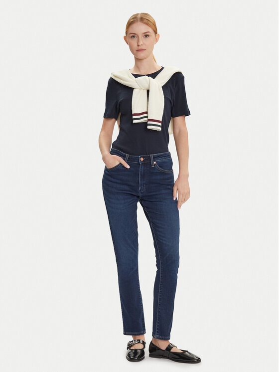 Wrangler Wrangler Τζιν Sienna 112371151 Σκούρο μπλε Slim Fit