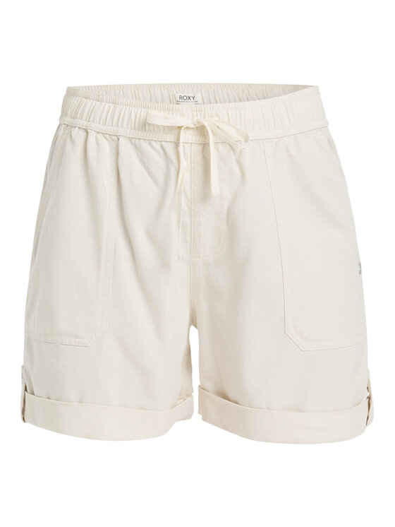 Roxy Roxy Pantaloncini di tessuto Sweetest Day ERJNS03588 Écru Regular Fit