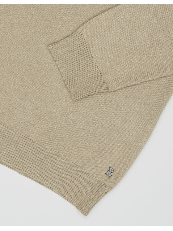 Borgio Borgio Sweter grotte_bz3 Beżowy Slim Fit