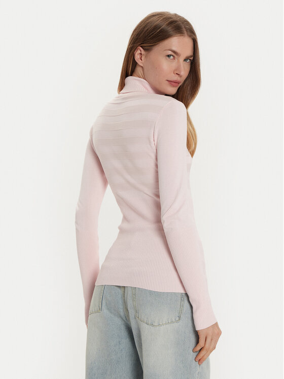 Morgan Morgan Rollkragenpullover 132-MENTOS.M Rosa Slim Fit