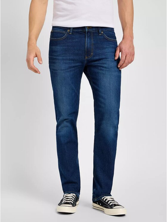 Lee Lee Jeansy X STRAIGHT Niebieski Straight Fit