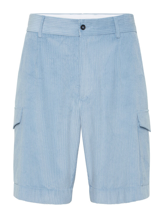 PHILIPP PLEIN PHILIPP PLEIN Szorty materiałowe 24231 Niebieski jasny Regular Fit
