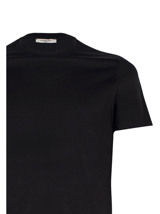 ACANFORA ACANFORA T-Shirt ACA010-NER Czarny Regular Fit