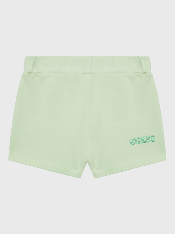 Guess Guess Auduma šorti K3GD11 KA6R3 Zaļš Regular Fit