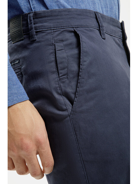 Cross Jeans Cross Jeans Chinosy F 194-285 Granatowy Tapered Leg