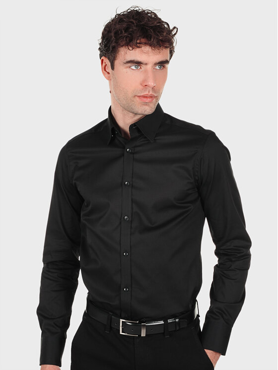 Evenemen Evenemen Koszula Bari Black Czarny Slim Fit