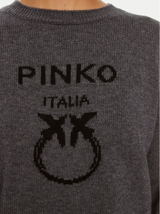 PINKO Pinko Пуловер Burgos 100414 Y7Z4 Сив Regular Fit