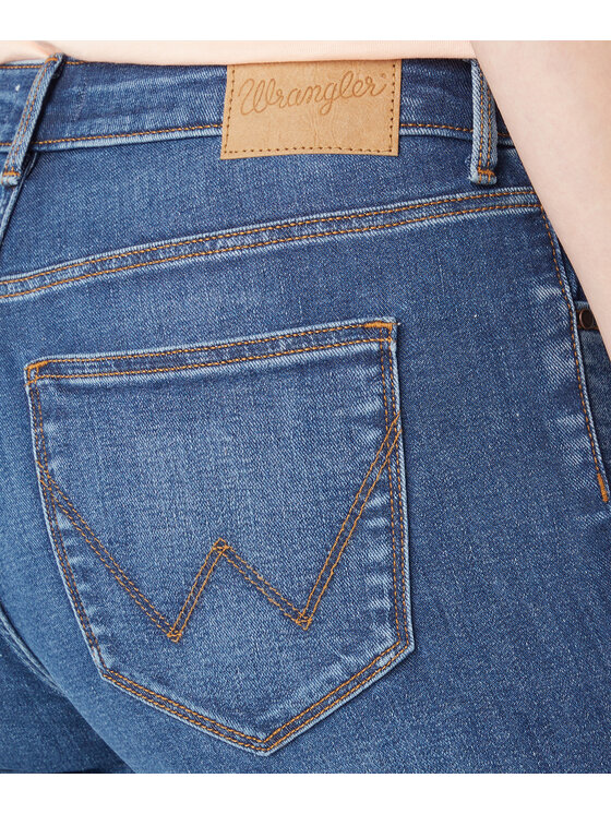 Wrangler Wrangler Jeansy W28KCL43H Niebieski Skinny Fit
