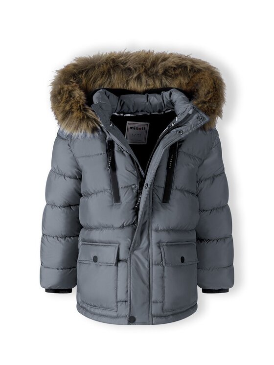 MINOTI MINOTI Kurtka zimowa 19coat51 Czarny Regular Fit