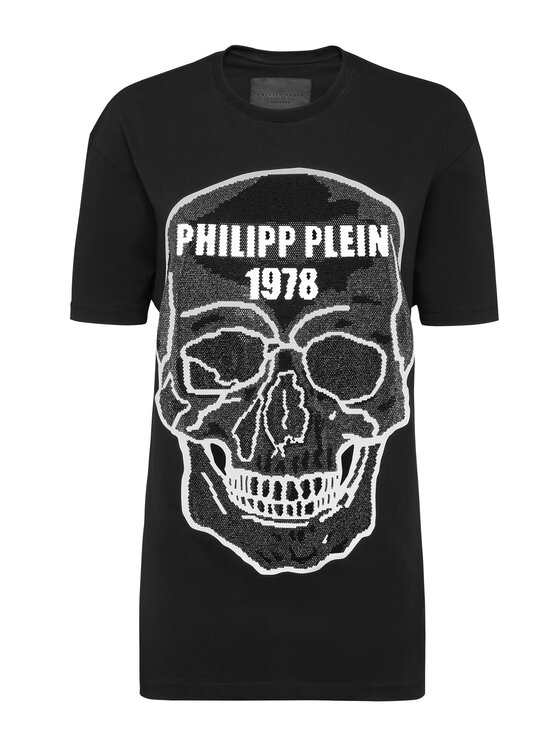 PHILIPP PLEIN PHILIPP PLEIN T-Shirt 30238 Czarny Regular Fit