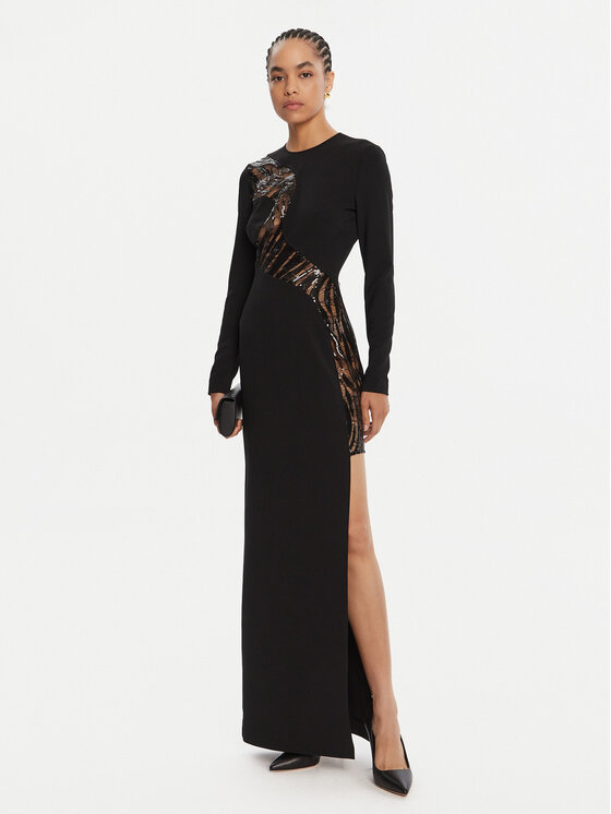 Just Cavalli Just Cavalli Večernja haljina 79PAO919 N0587 Crna Regular Fit