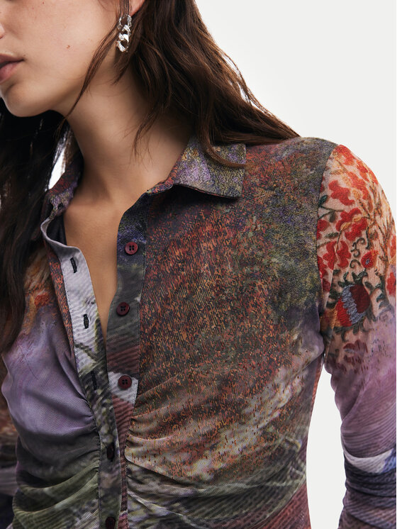 Desigual Desigual Blusa Maryland 24WWTK57 Multicolore Slim Fit