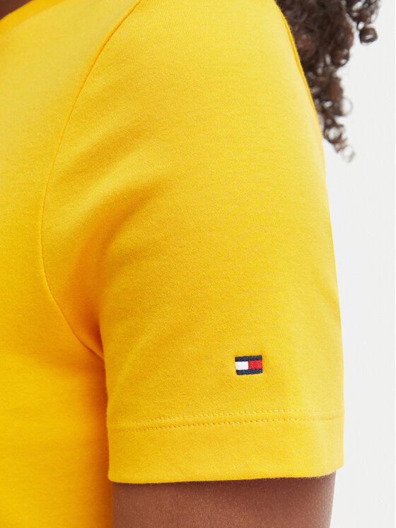 Tommy Hilfiger Tommy Hilfiger Ikdienas kleita WW0WW50825 Dzeltens Regular Fit