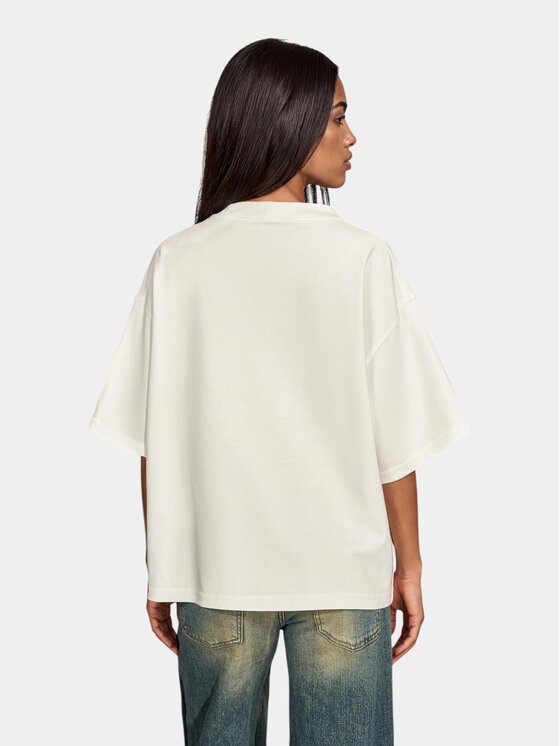 MADE BY SOCIETY MADE BY SOCIETY T-Shirt Shab - T27881 Biały Basic Fit