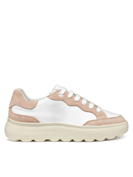 Geox Geox Sneakersy D Spherica Ec4.1 D55TCA 08522 C1Z8Z Bílá